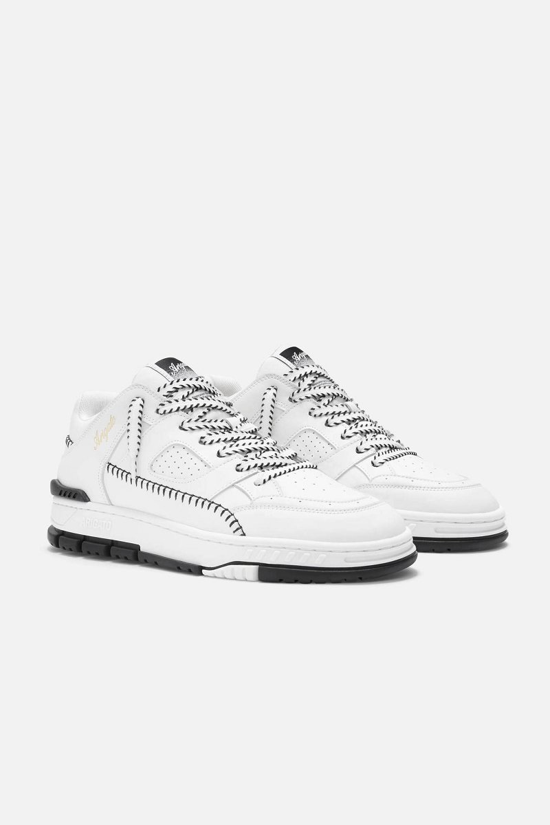 Basket Axel Arigato AREA LO STITCH Blanche Noir Homme | XVD-07806394